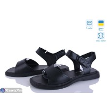 Босоніжки жіночі на літо (8 пар р.36-41) чорний  "FOX"