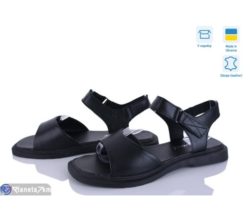Босоніжки жіночі на літо (8 пар р.36-41) чорний  "FOX"