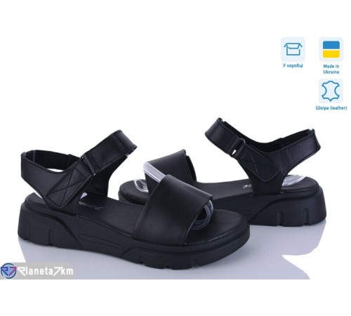 Босоніжки жіночі на літо (8 пар р.36-41) чорний  "FOX"