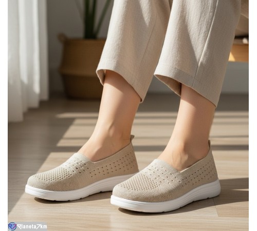 Туфлі жіночі на літо (8 пар р.37-42) бежевий  "KULIBABA"