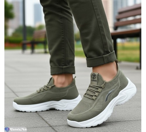 Кросівки чоловічі на літо (8 пар р.40-45) хакі  "KULIBABA"