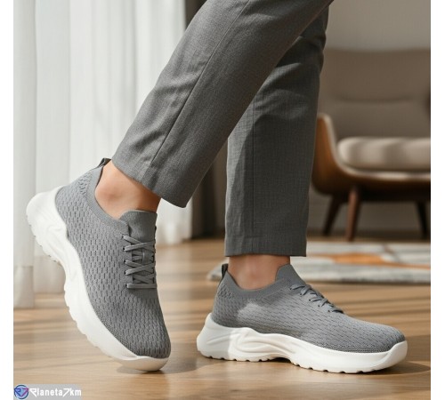 Кросівки чоловічі на літо (8 пар р.40-45) сірий  "KULIBABA"