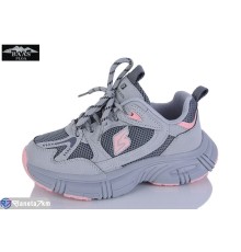 Дитячі кросівки на весну/осінь (8 пар р.32-37) сірий  "Baas"