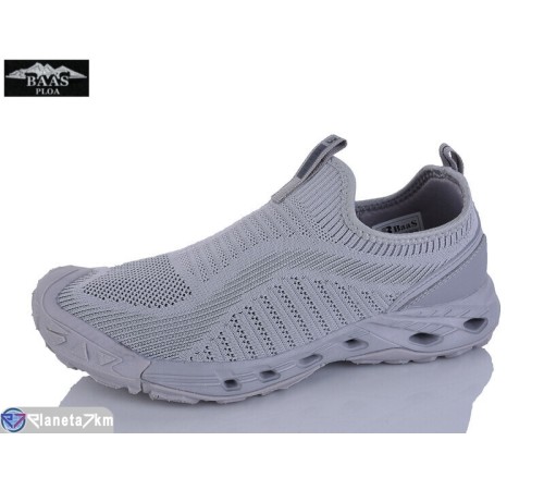 Кросівки чоловічі на літо (8 пар р.41-46) сірий  "Baas"