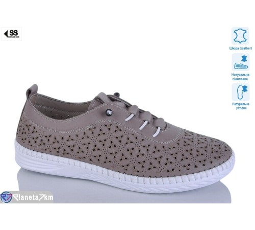Кросівки жіночі на літо (8 пар р.36-41) коричневий  "KLAKSON"