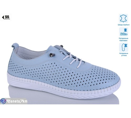 Кросівки жіночі на літо (8 пар р.36-41) блакитний  "KLAKSON"