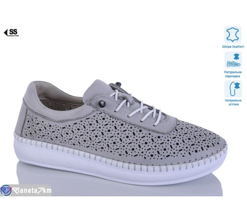 Кросівки жіночі на літо (8 пар р.36-41) сірий  "KLAKSON"