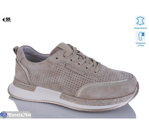 Кросівки жіночі на весну/осінь (8 пар р.36-41) бежевий  "KLAKSON"