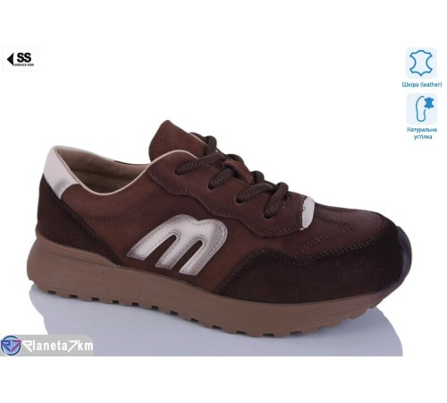 Кросівки жіночі на весну/осінь (8 пар р.36-41) коричневий  "KLAKSON"