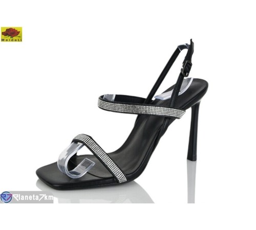 Босоніжки жіночі на літо (6 пар р.35-40) чорний  "Mei De Li"