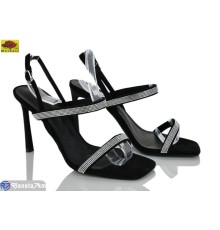 Босоніжки жіночі на літо (6 пар р.35-40) чорний  "Mei De Li"