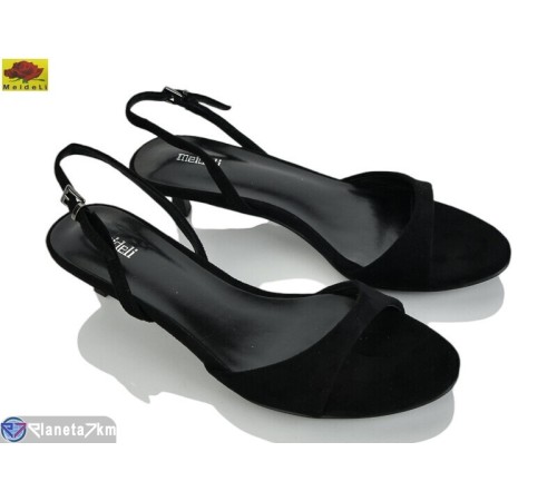 Босоніжки жіночі на літо (6 пар р.36-40) чорний  "Mei De Li"