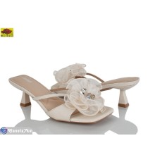 Шлепки жіночі на літо (6 пар р.36-40) бежевий  "Mei De Li"