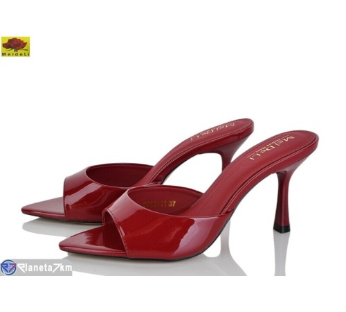 Шлепки жіночі на літо (6 пар р.36-40) червоний  "Mei De Li"