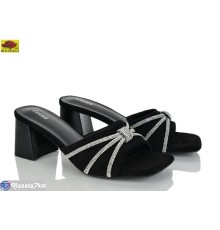 Шлепки жіночі на літо (6 пар р.36-40) чорний  "Mei De Li"