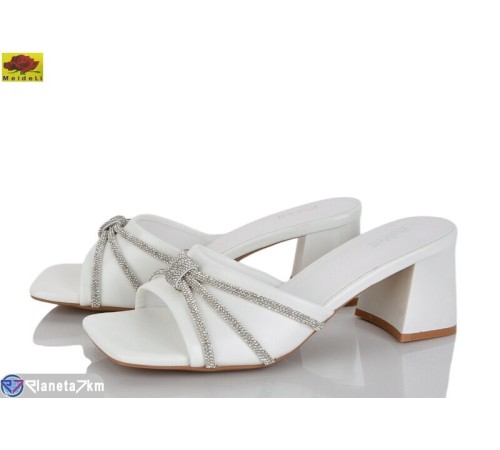 Шлепки жіночі на літо (6 пар р.36-40) білий  "Mei De Li"