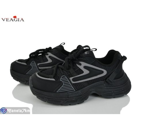 Кросівки жіночі на весну/осінь (8 пар р.36-41) чорний  "Veagia-ADA"