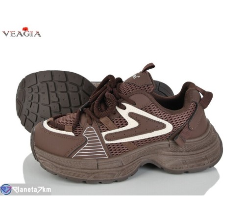 Кросівки жіночі на весну/осінь (8 пар р.36-41) коричневий  "Veagia-ADA"