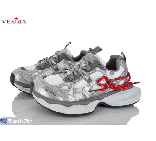 Кросівки жіночі на весну/осінь (8 пар р.36-40) срібний  "Veagia-ADA"