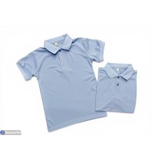 Дитяча футболка на літо (5 шт. р.сетка 12-16) блакитний  "Peton"