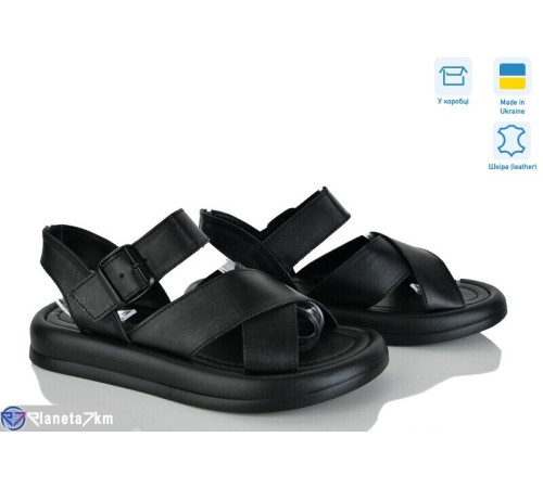 Босоніжки жіночі на літо (8 пар р.36-41) чорний  "ERIKA"