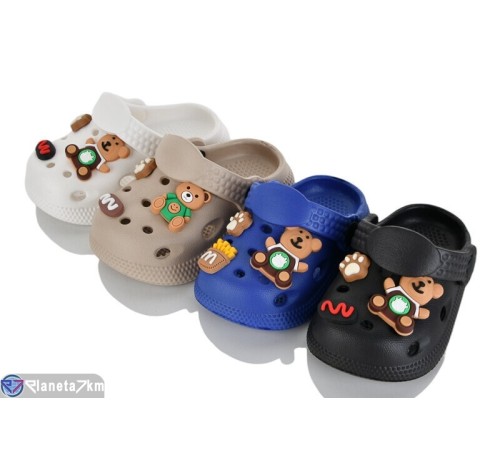 Шлепки дитячі на літо (12 пар р.18-23) мікс  "MILLY"