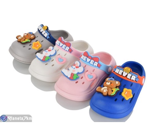 Шлепки дитячі на літо (12 пар р.24-29) мікс  "MILLY"