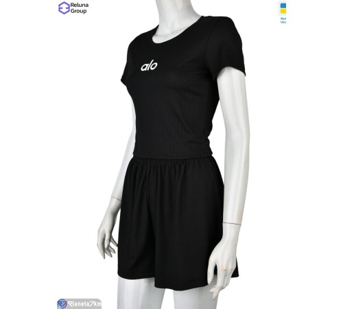 Жіночий костюм на літо (4 шт. р.сетка 42-48) чорний  "Raluka"