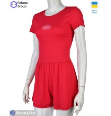 Жіночий костюм на літо (4 шт. р.сетка 42-48) рожевий  "Raluka"