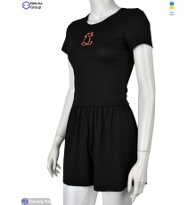 Жіночий костюм на літо (4 шт. р.сетка 42-48) чорний  "Raluka"