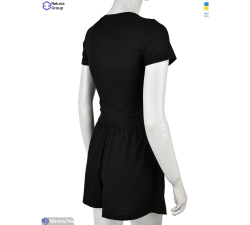 Жіночий костюм на літо (4 шт. р.сетка 42-48) чорний  "Raluka"