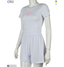 Жіночий костюм на літо (4 шт. р.сетка 42-48) білий  "Raluka"