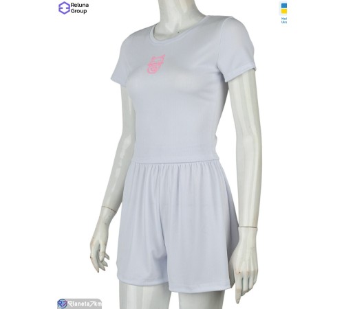 Жіночий костюм на літо (4 шт. р.сетка 42-48) білий  "Raluka"