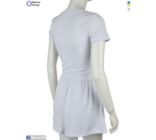 Жіночий костюм на літо (4 шт. р.сетка 42-48) білий  "Raluka"