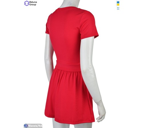 Жіночий костюм на літо (4 шт. р.сетка 42-48) рожевий  "Raluka"