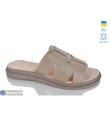 Шлепки жіночі на літо (6 пар р.37-41) коричневий  "LIKA"