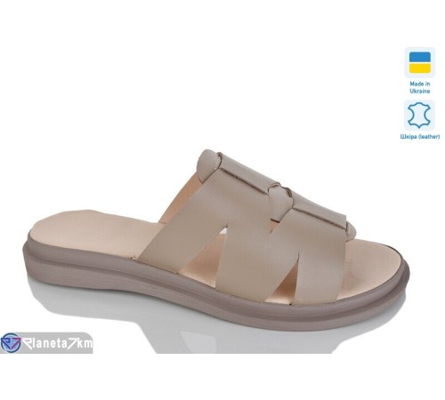 Шлепки жіночі на літо (6 пар р.37-41) коричневий  "LIKA"