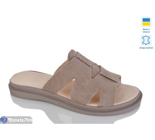 Шлепки жіночі на літо (6 пар р.37-41) коричневий  "LIKA"