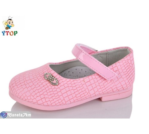 Дитячі туфлі на весну/осінь (7 пар р.22-26) рожевий  "Y.Top"
