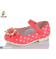 Дитячі туфлі на весну/осінь (7 пар р.22-26) червоний  "Y.Top"