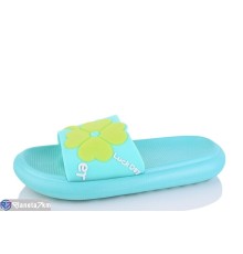 Шлепки жіночі на літо (8 пар р.36-41) зелений  "Kalabok"