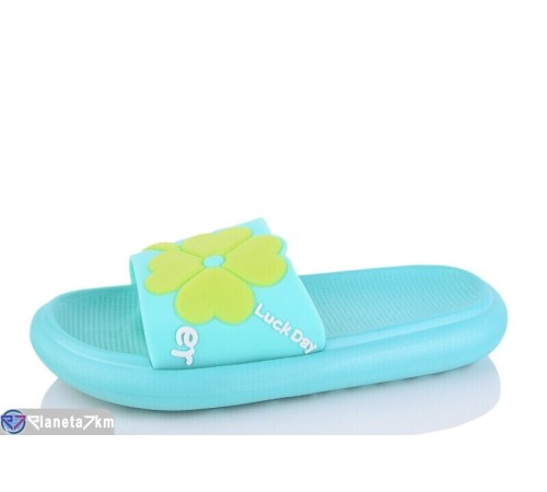 Шлепки жіночі на літо (8 пар р.36-41) зелений  "Kalabok"