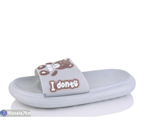 Шлепки жіночі на літо (8 пар р.36-41) сірий  "Kalabok"