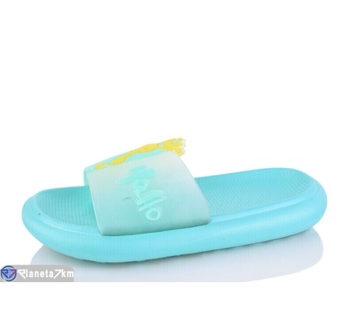 Шлепки жіночі на літо (8 пар р.36-41) зелений  "Kalabok"