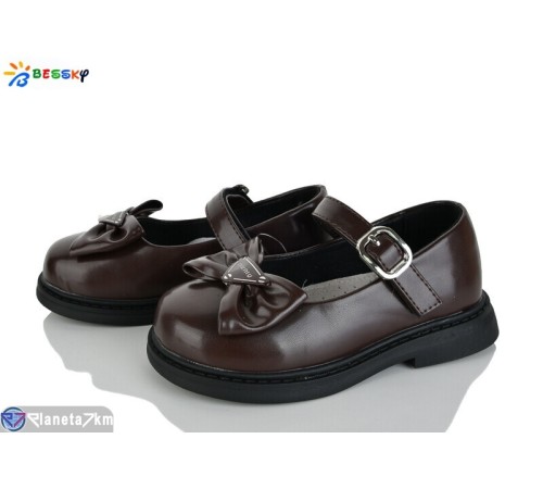 Дитячі туфлі на весну/осінь (8 пар р.28-33) коричневий  "Bessky-Kellaifeng"