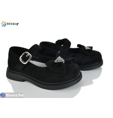 Дитячі туфлі на весну/осінь (8 пар р.28-33) чорний  "Bessky-Kellaifeng"