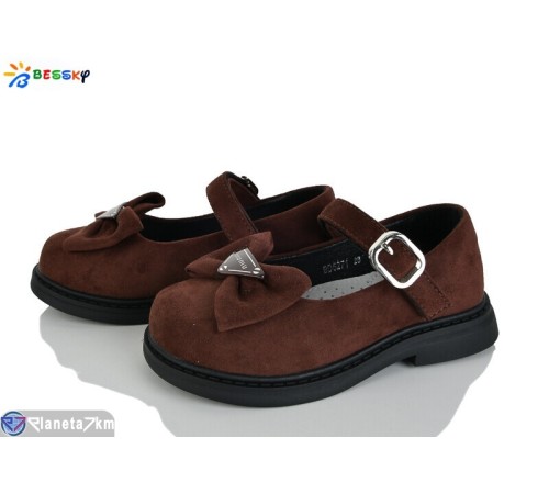 Дитячі туфлі на весну/осінь (8 пар р.28-33) коричневий  "Bessky-Kellaifeng"
