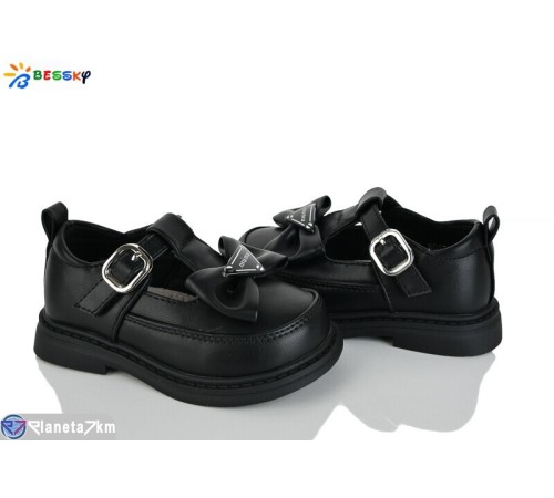 Дитячі туфлі на весну/осінь (8 пар р.22-27) чорний  "Bessky-Kellaifeng"