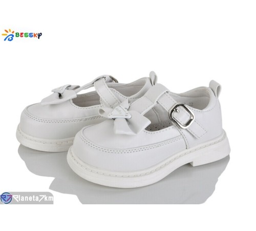 Дитячі туфлі на весну/осінь (8 пар р.22-27) білий  "Bessky-Kellaifeng"