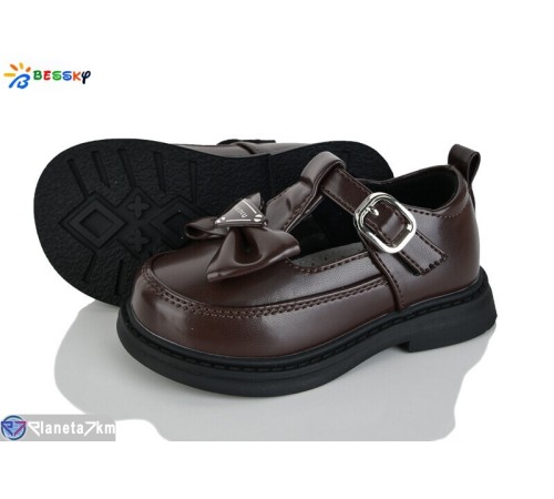 Дитячі туфлі на весну/осінь (8 пар р.22-27) коричневий  "Bessky-Kellaifeng"